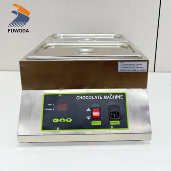 2025 China Hot Sale Commercial Electric 110V/220V Food Insulation Pot 4KG*2 Chocolate Melting Machine 1