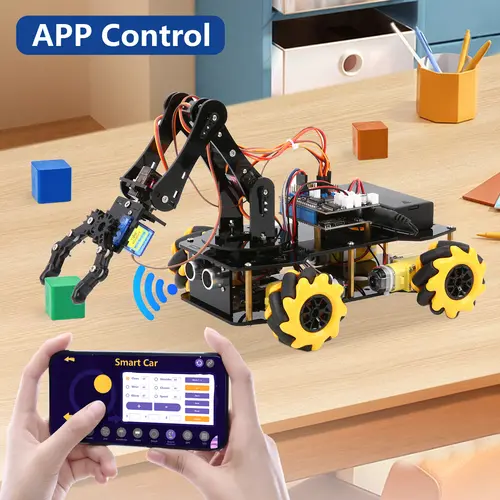 ACEBOTT ESP32 4 DOF Robot Arm Learning Kit Wifi Electronic Components Smart Car STEM STEAM Education Robotics for Arduino - Image 3