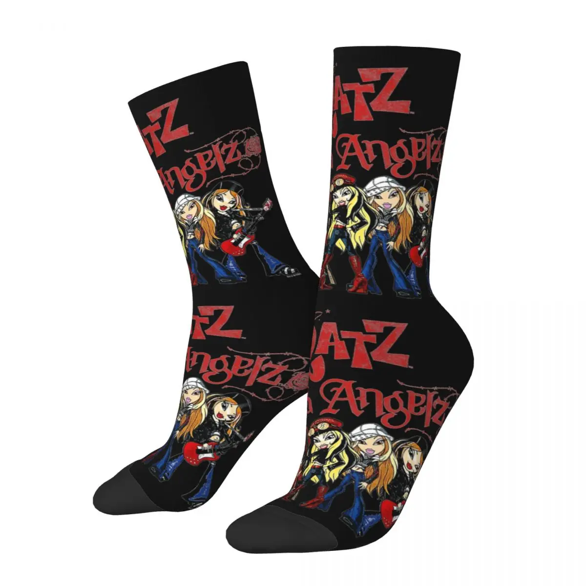 

Носки для баскетбола в стиле хип-хоп Y2k рок Angelz Group, Мультяшные носки из полиэстера для женщин и мужчин, поглощающие пот