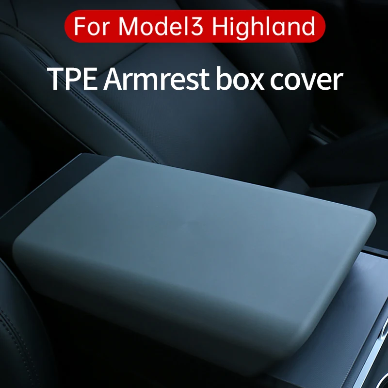 TPE Soft Case Center Console Arm Rest Lid Cover Accessories