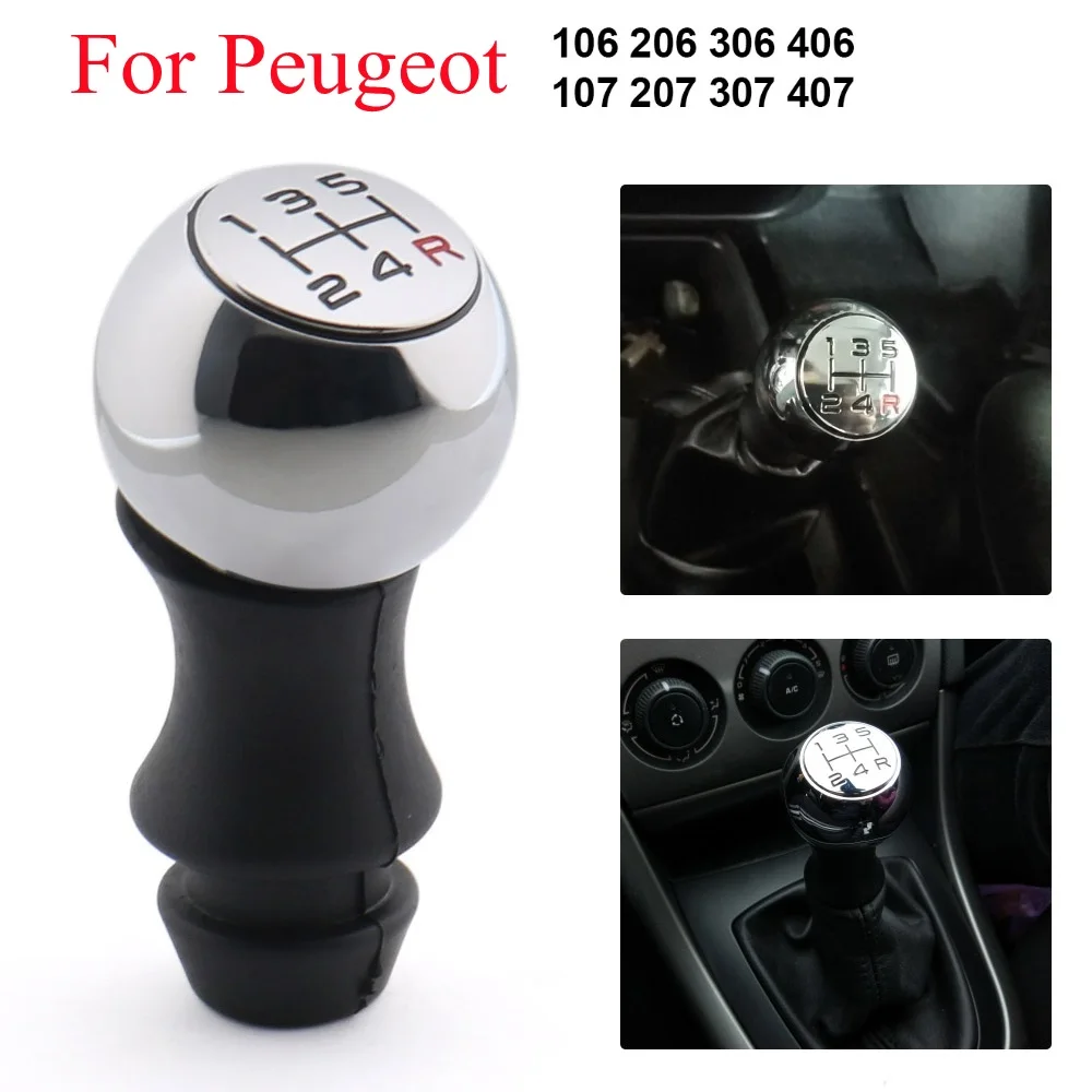 Car Gear Shift Knob Lever Shifter Hand Stick For Peugeot 106 206 306
