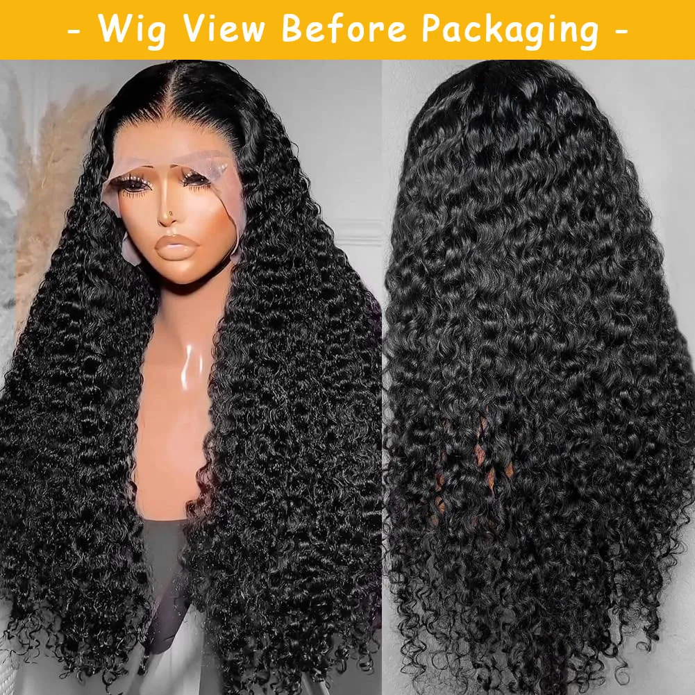 28 Inch Deep Wave Lace Front Wigs Human Hair 13x6 HD