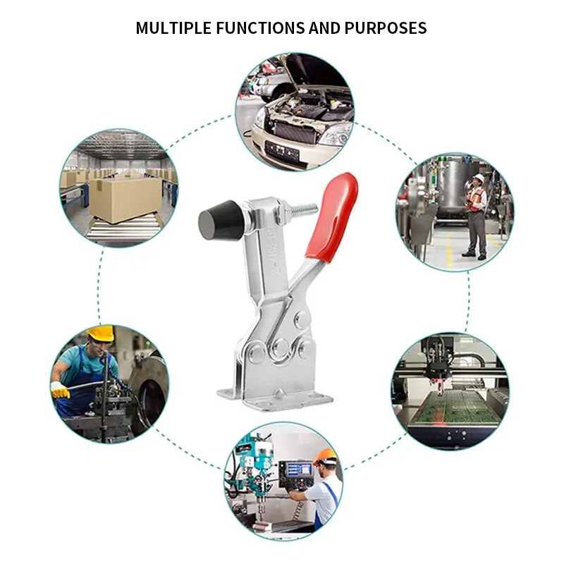 Woodworking Clamps 4PCS Horizontal Quick Clamp Workholding Clamp Chuck 201 Woodworking Engraving Machine Compressor
