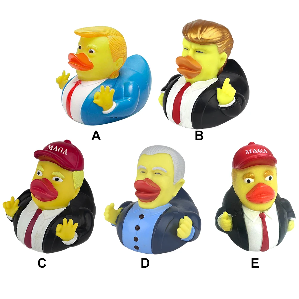 Trump Rubber Duck Baby Bath Toys Trump Merchandise Rubber Duckies Funny Duck Toy for Kids Gift Birthdays Baby Showers Bath Time 3