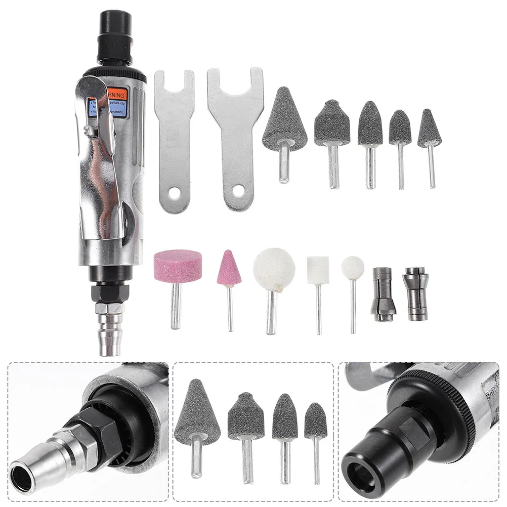 

Air Tools Mechanics Pneumatic Angle Grinder Rotary Power Die Grinders Right Kit