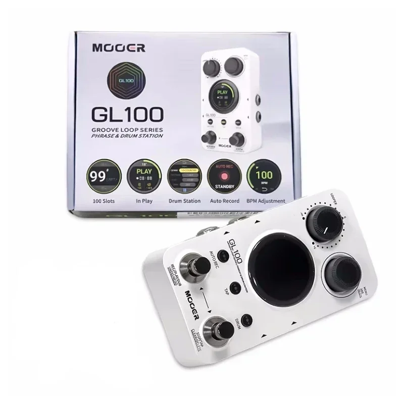 MOOER GL100 GROOVE LOOP & DRUM STATION Guitar Effect Pedals 100