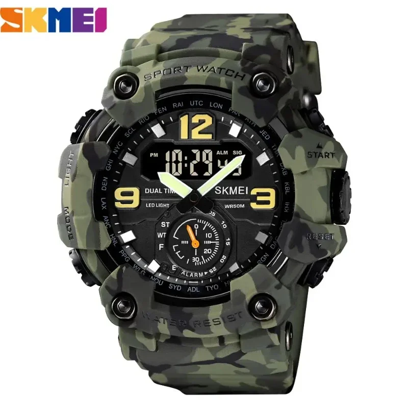SKMEI 1025 Orologio milare per uomo Sport Antiurto Impermeabile