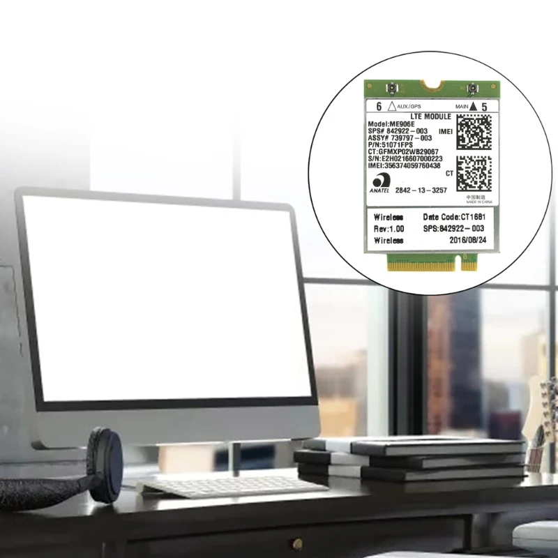 ME906E LTE 모듈 EliteBook 840 G1/720 G1용 ZBOOK 14 15용 4Ghz 카드