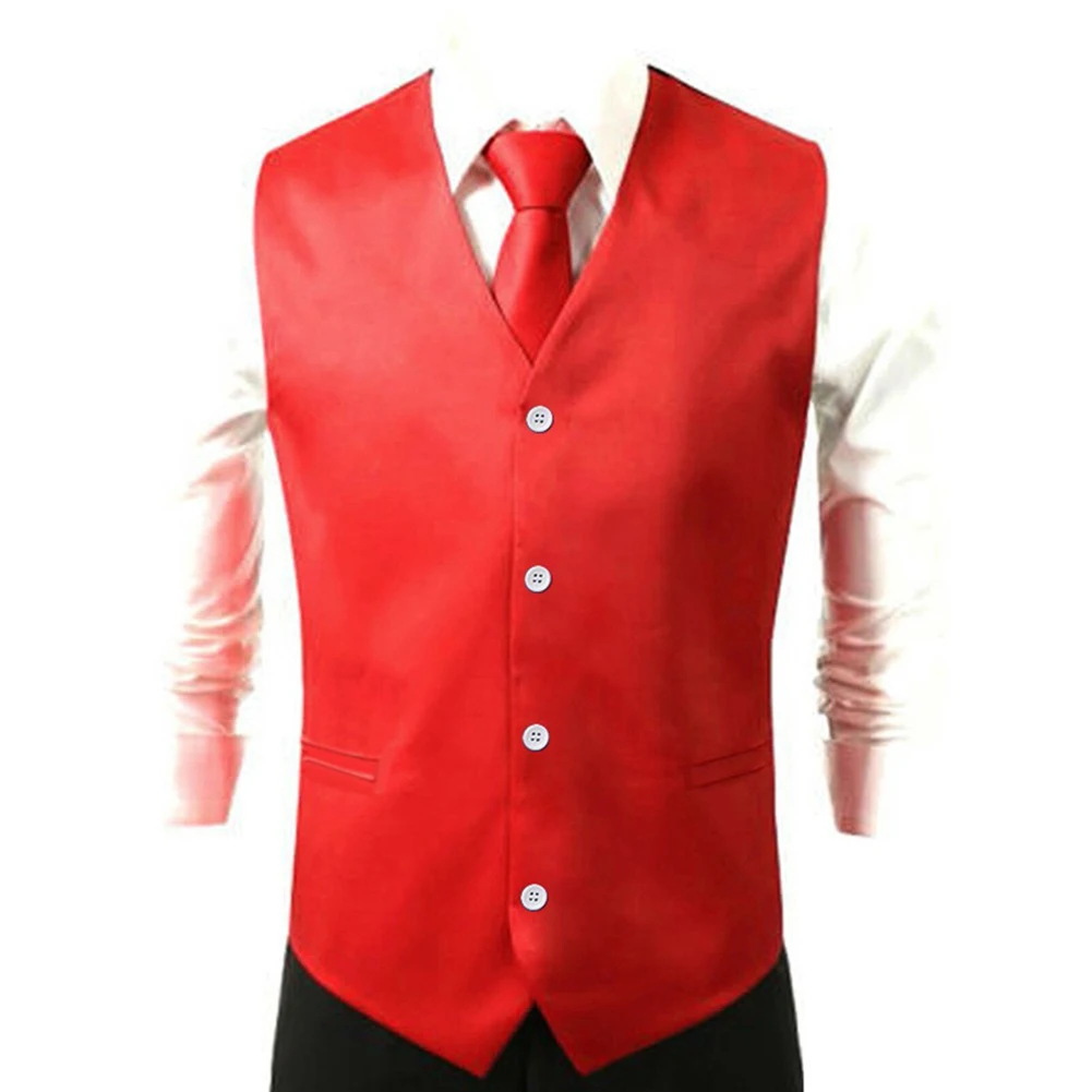 Tops Mens Vest Office Outdoor Polyester Slim Fit Soft Waistcoat Wedding Suit Appointments Business Comfortable