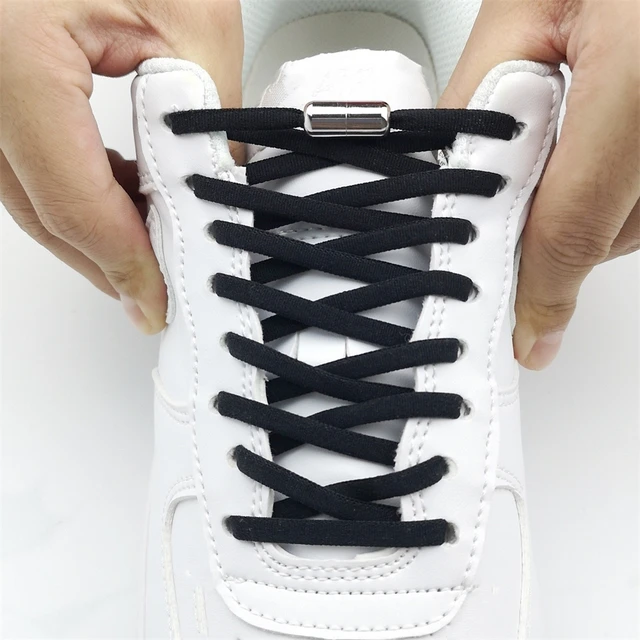 Cordones elásticos para zapatos para adultos y niños, cordón de entrenamiento elástico, cápsula de hebilla de zapato sin atar, 1 par _ - AliExpress Mobile