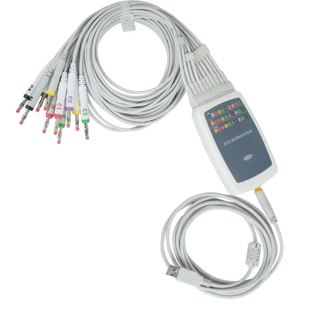 CONTEC8000G/GW Portable Multi-function Wireless Transmission ECG/EKG Workstation System 12 Lead Resting ECG Quick Print