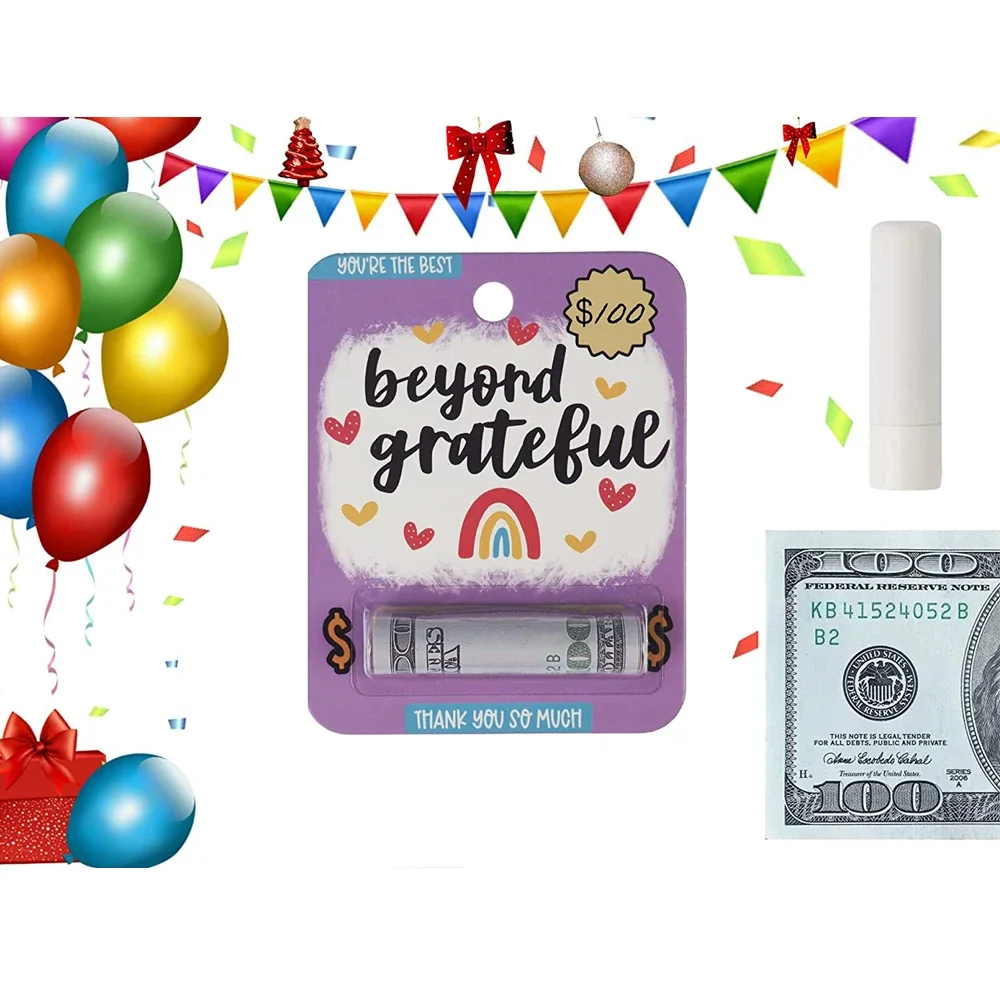 50/100 Stück Geldkartenhalter mit Aufkleber, Kunststoffkuppel, Lippenbalsam, wasserdicht, durchsichtig, Bargeldbeutel, DIY-Geschenk für Abschlussfeier, Weihnachten – Detail 16