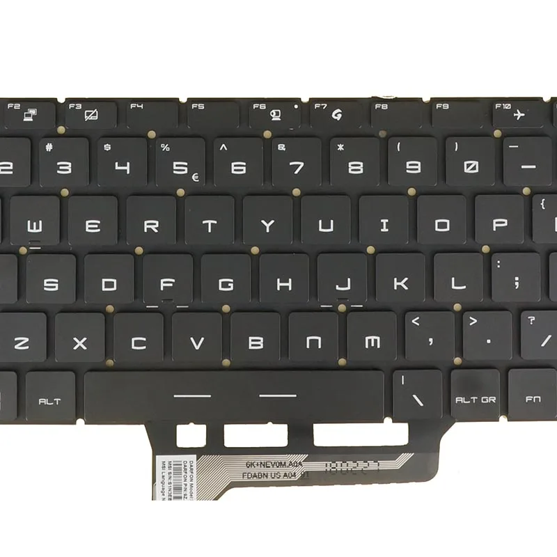 Teclado Alemão dos E.u. e do Francês Discrição 8se 8sf 8sg 9sd 9sf 9sf 9sg 9sg de Msi Gs65 Fino 8rf Nsk-fdbbn 01 Pela-chave Rgb Backlit - Imagem 3