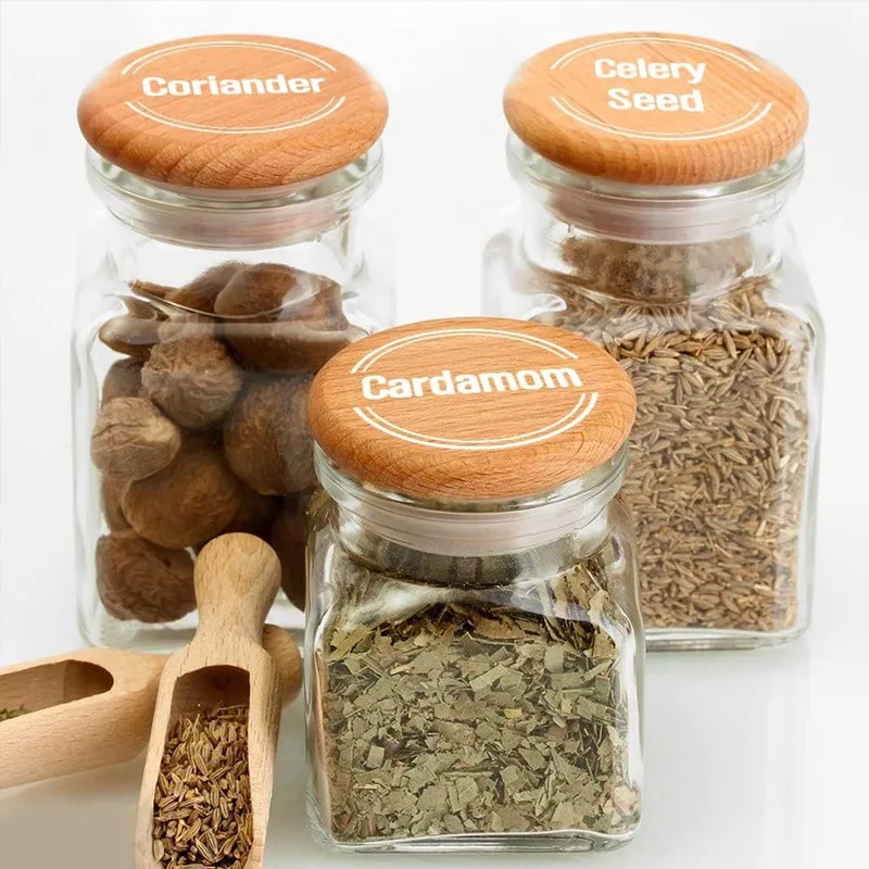 Transparent Spice Jar Labels 4