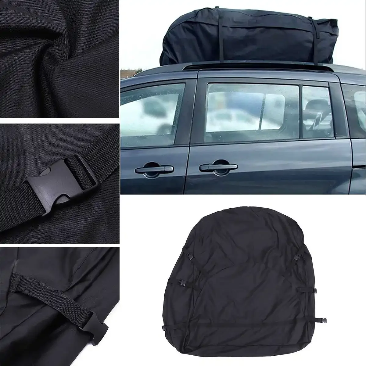 130X100X45cm Car Roof Top Bag  Roof Top Bag  Rack Cargo Carrier Luggage Storage Travel Waterproof  SUV Van for Cars Body Kit