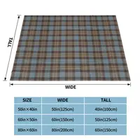 Plaid Art Blanket Flannel Tartan Cozy Soft FLeece Bedspread 3
