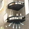 Storage Organizer Shower Shelf Bathroom Shelf Aluminum Alloy Shampoo Rack Makeup Bathroom Accessories No Drill Wall Corner Shelf 4