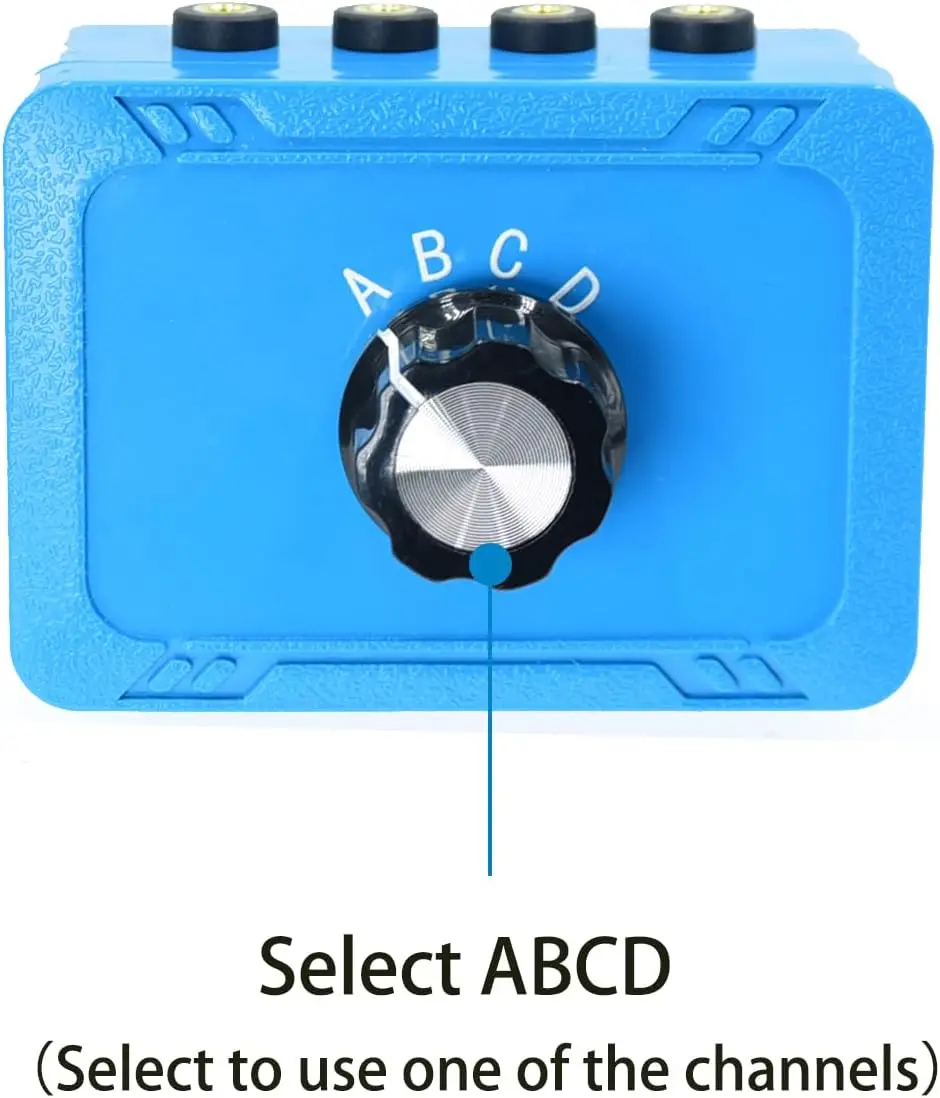 No External Power No Noise Audio selector 3.5 mm TRS Stereo 4 Way Channel Splitter switcher Box Switching Mini Jack