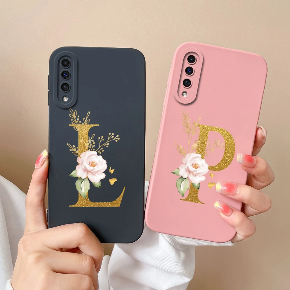 Per Samsung A50 A50S A51 M40S Custodia Simplicity Flower High Qualtiy Square Soft Bumper Per Samsung Galaxy A 50 A50S A51 M40S Funda
