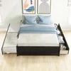 FULL BED WITH TWIN SIZE TRUNDLE AND TWO DRAWERS FOR ESPRESSO COLOR 5