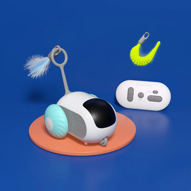 Smart Moving Remote Controlled Cat Toy 2 Modes Automatic Toy Car for Cats Dogs Interactive Playing Kitten Training Pet Supplies 6