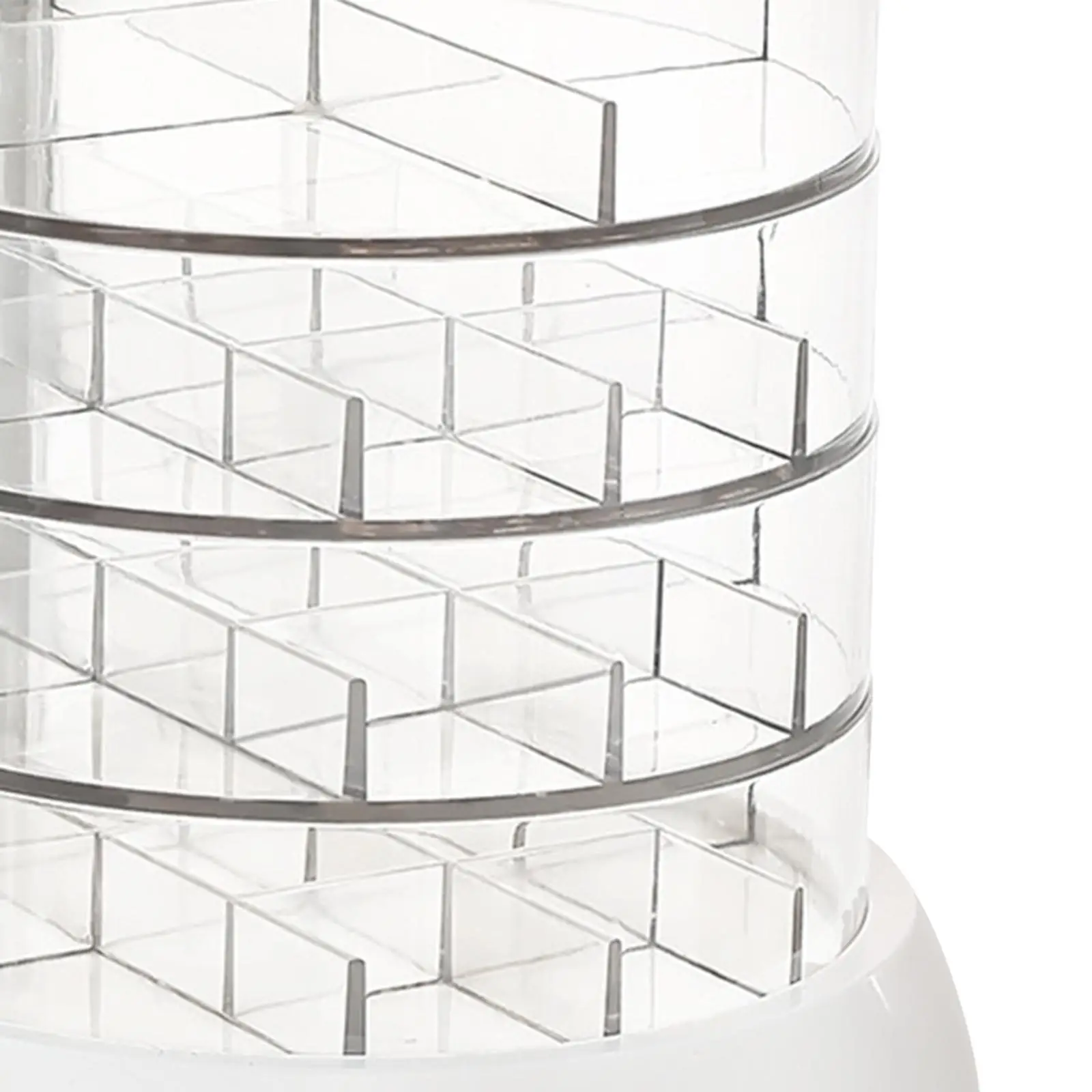 

Rotating Jewelry Box 4 Layers Jewelry Organizer Trendy Hair Ties Women Earrings Holder Jewelry Tray for Dressing Room Bedroom