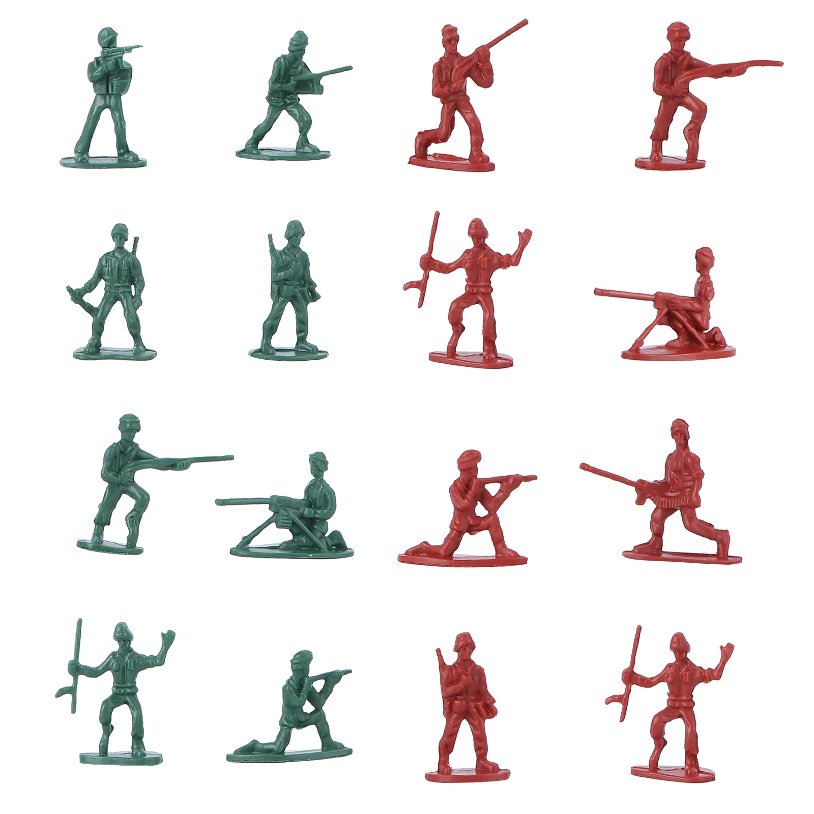 

100pcs Plastic Soldiers Figures Static Model Men Figures Accessories Play Set for Kids (Random Color)