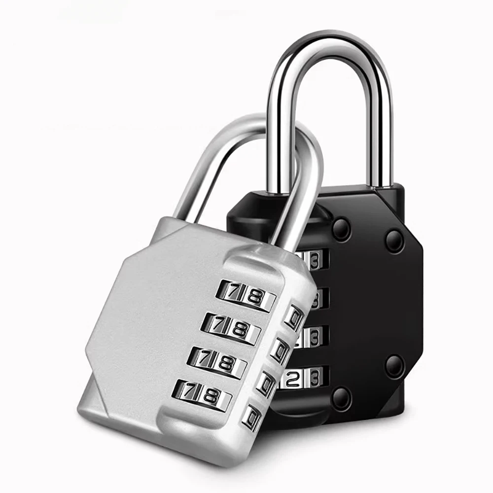 Mini Combination Padlock 4 Digit Waterproof Outdoor Lock For Door Suitcase Bag Package Cabinet Locker Window
