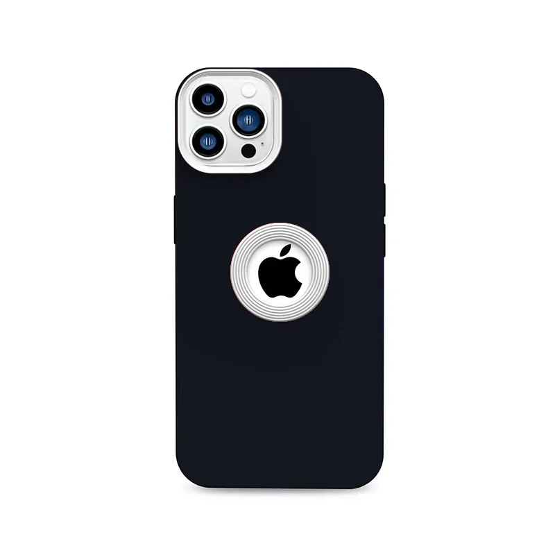 thumbnail image 1 of Funda de lujo con agujero en el logotipo de Candy para iPhone 15, 14, 13, 12, 11 Pro Max Plus, funda trasera suave de silicona líquida a prueba de golpes, accesorios para teléfono, 1 of 5