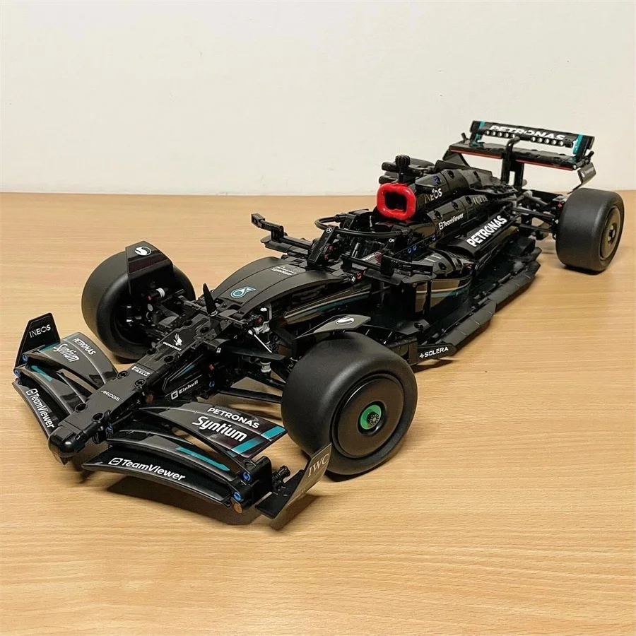 Technical Black Formula City Speed Racing Car Building Blocks Bricks Famous Sports Vehicle Model Boy Assembly Toy for Kid Gifts 2