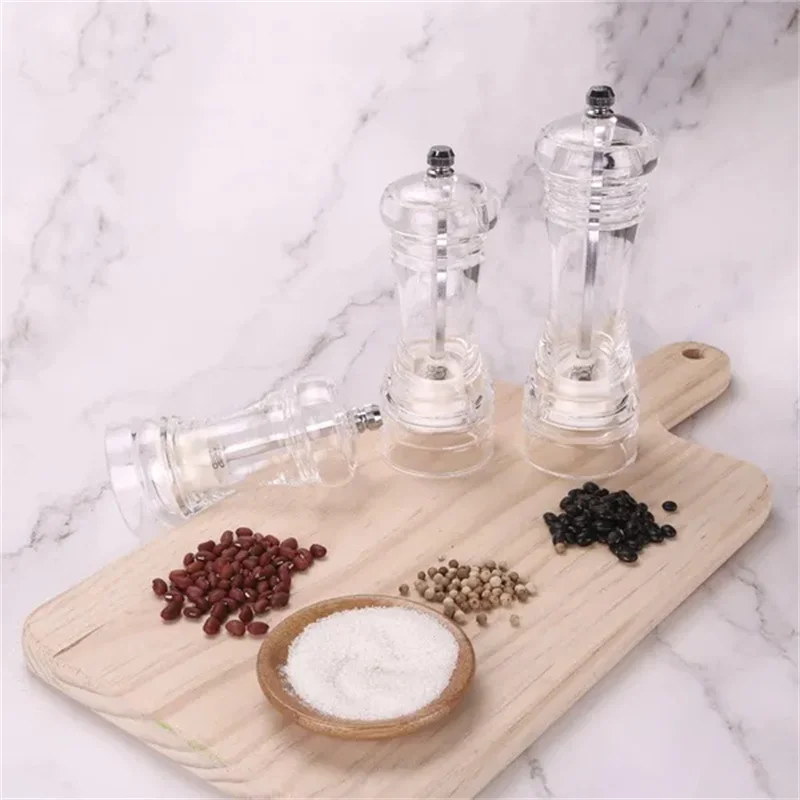 Pepper Grinder Salt Shaker Set  Acrylic Kitchen Cooking Tools