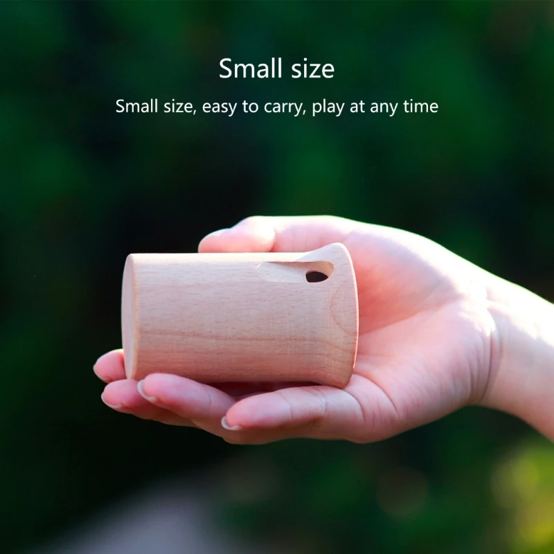 Bird Caller Musical Toy Whistles Wooden Meditation Chimes Rhythm Block Owl Call