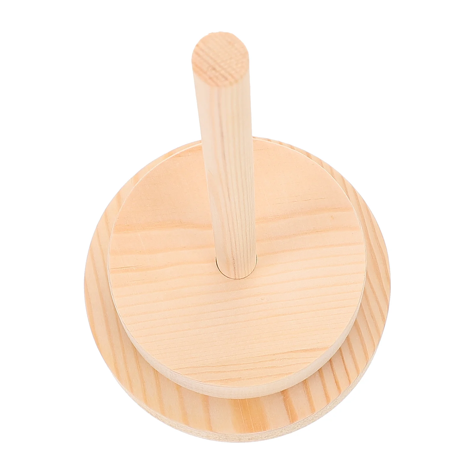 

Wooden Thread Holder Yarn Ball Rack Rotatable Yarn Storage Holder for Home