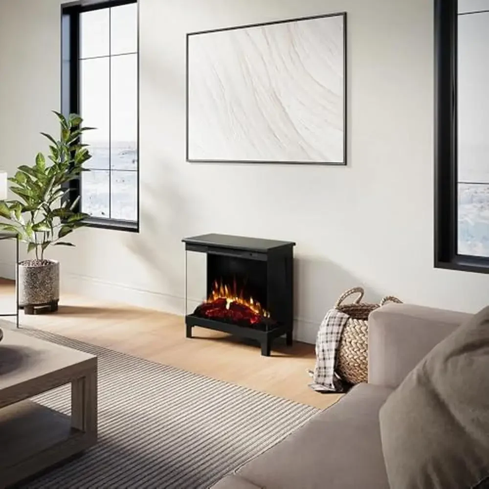 3-Sided Electric Fireplace Stove Heater LED Wi-Fi Alexa Google Remote Control Ambiance Auto Shut-Off Timer Vibrant Colors Smart 5
