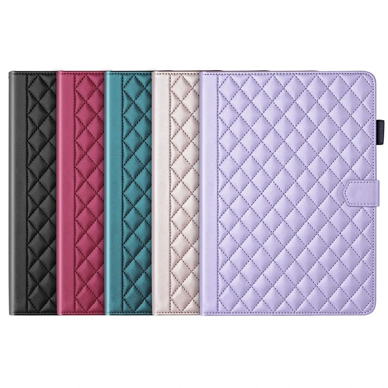 Elegant Fashion Plaid PU Leather Stand Cover Case