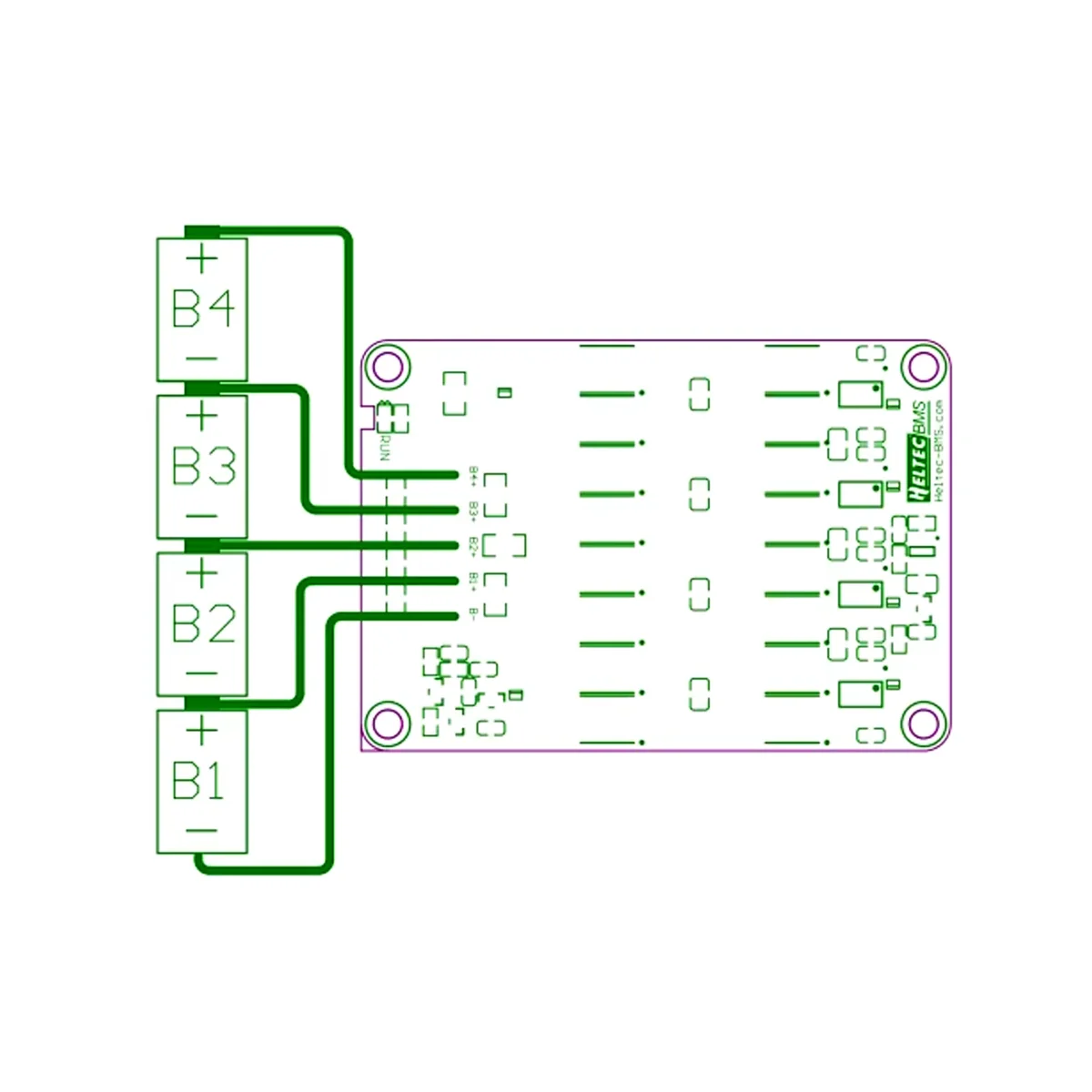 5A Active Battery Equalizer Balancer Lifepo4/Lipo/LTO Energieausgleich für 3S-8S-Zellen Hochstrom-Kondensator-Ausgleich – Detail 7