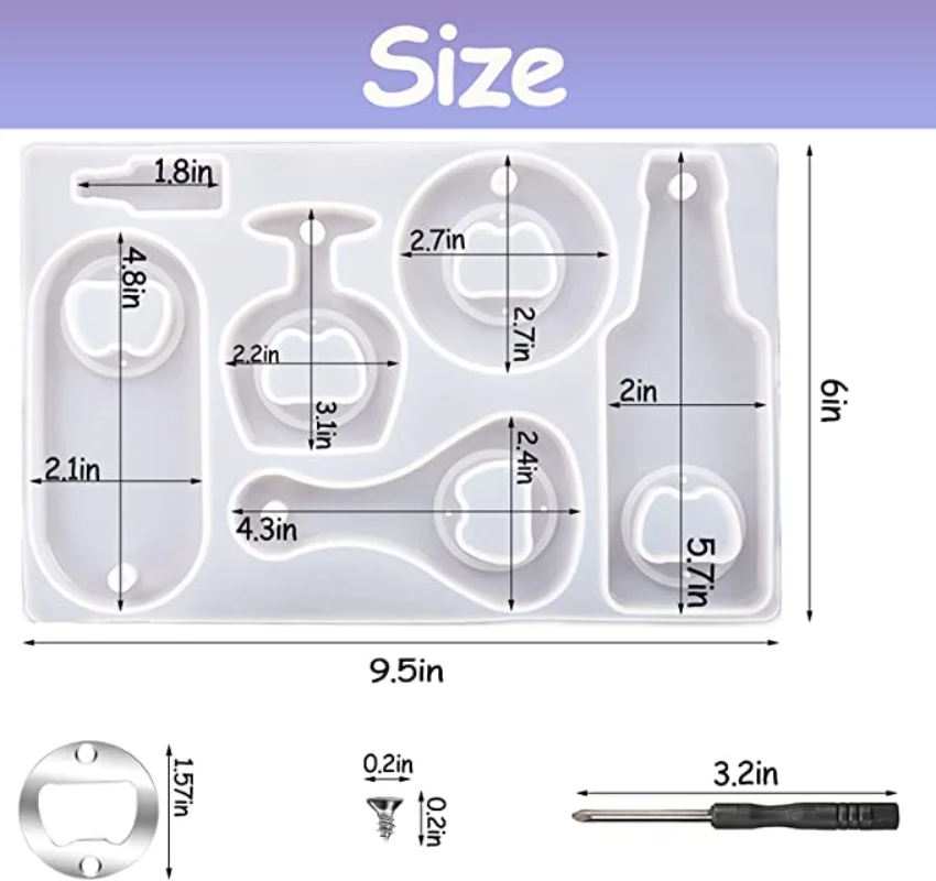 Deluxe DIY Resin Bottle Opener and Jewelry Casting Kit