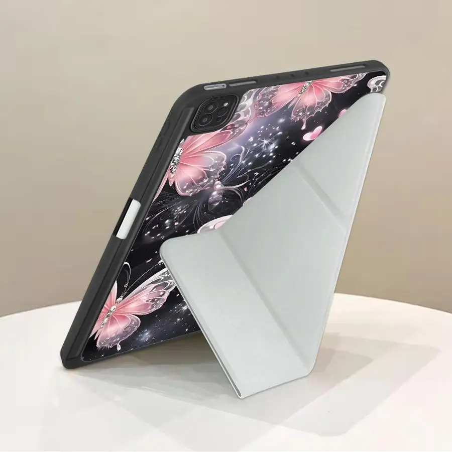 Butterfly Design Tablet Case with Holder and Cover