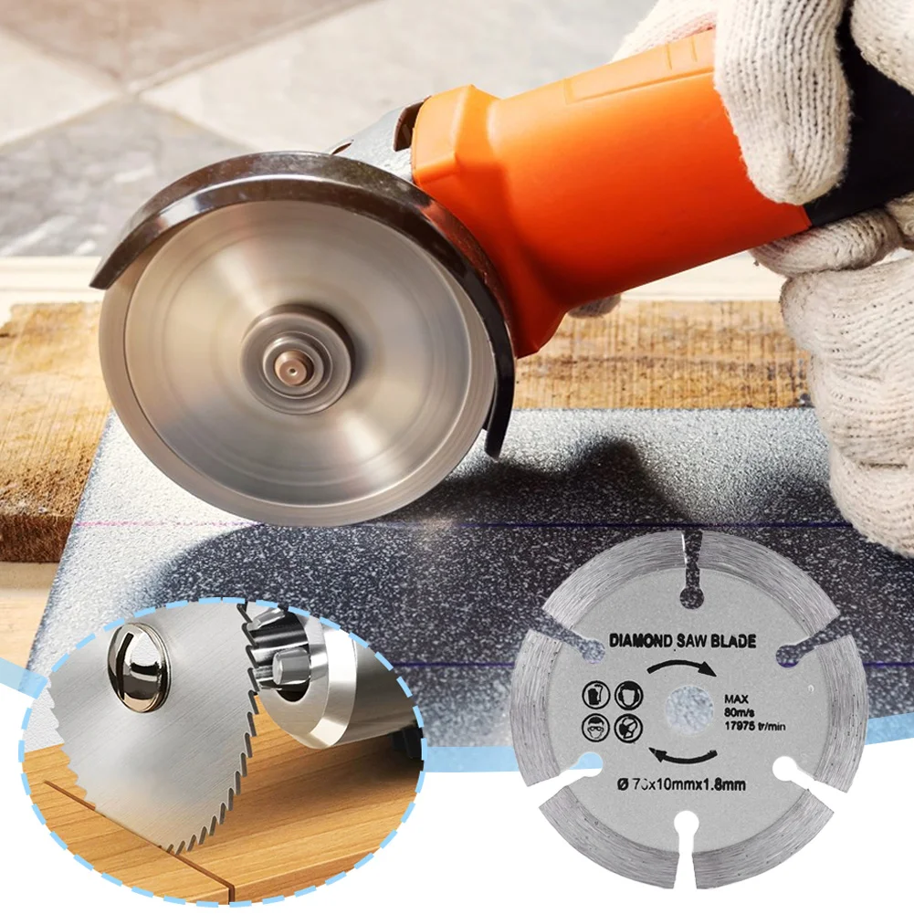 3 Inch/75mm Cutting Blade Diamond Grinding Wheel Blade Angle Grinder Saw Blade for Cutting Tile Ceramic Concrete Marble