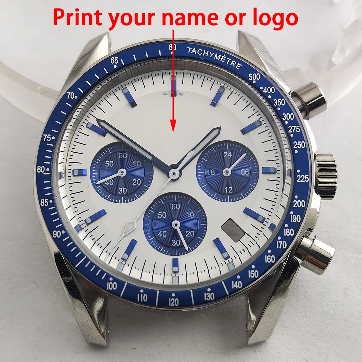 Custom Logo Watch Vk63 Case Nh35 Custodie Nh36 Dial Japan Quartz Chronograph Watch Vk63 Movement Nh36 Case Electronic Multifunzione