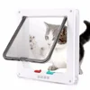 Cat Flap Door with 4 Way Security Lock Dog Flap Door for Dog Cats Kitten ABS Plastic Small Pet Gate Door Kit Cat Dogs Flap Doors 2