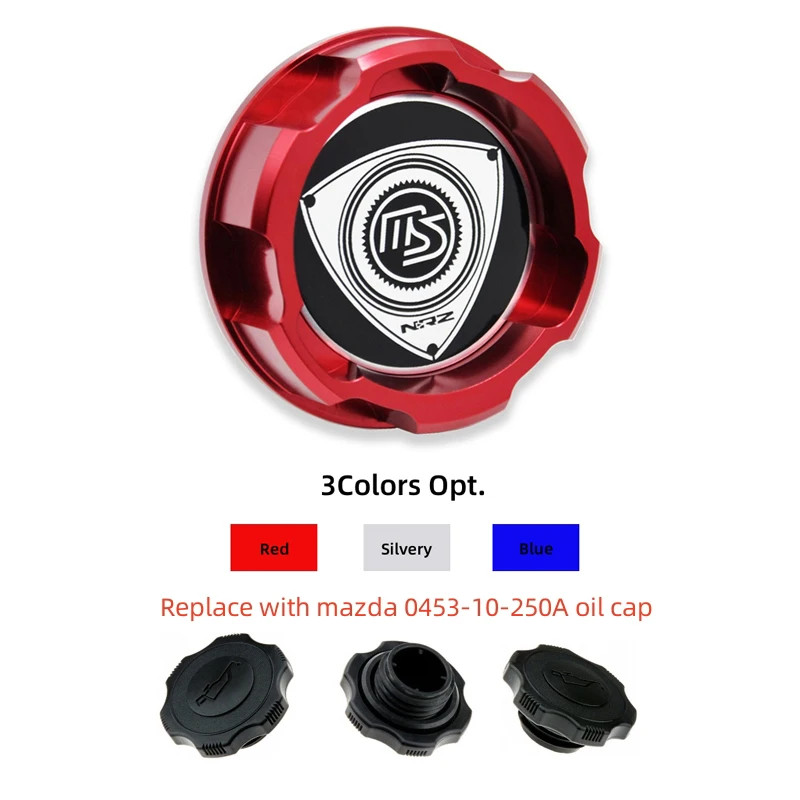 Oil Fuel Cap Aluminum For MAZDASPEED RACING RX8 RX7 etc