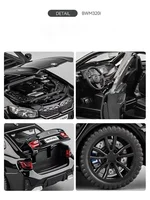 1:32 BMW 320i THE 3 2023 Alloy Diecasts & Toy Vehicles Metal Toy Car Model Sound and light Collection Kids Toy 2