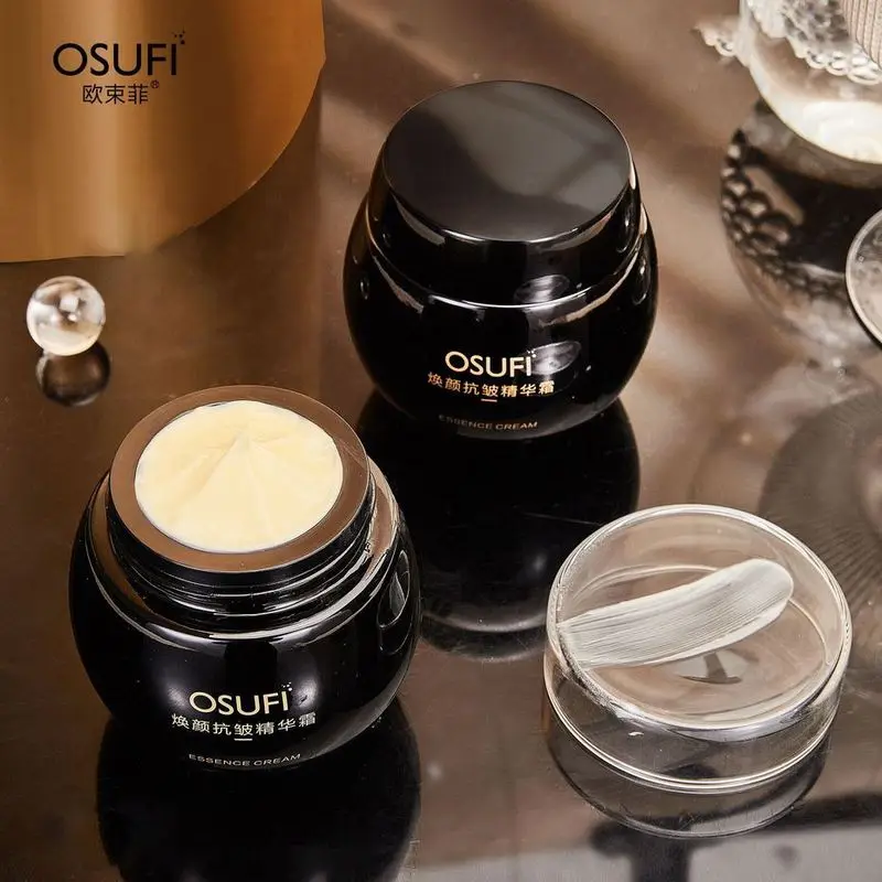 OSUFI Anti-wrinkle Essence Black Face Cream Moisturizing Brighten Lighten Fine Lines Firm Ant Aging Skin Care