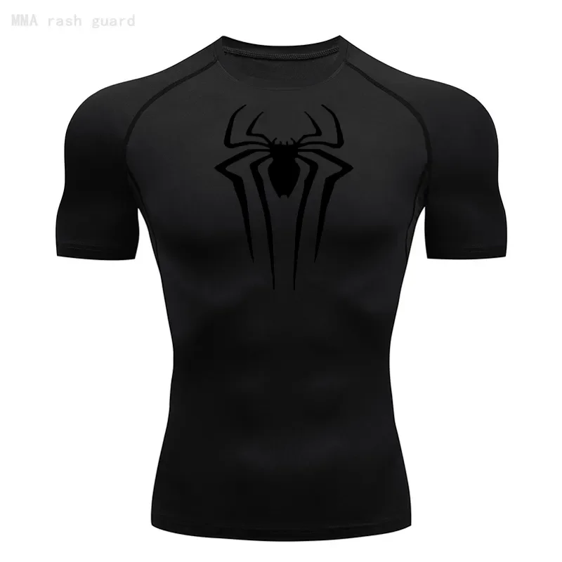 La Nuova Maglietta Da Uomo A Maniche Corte Estiva Traspirante Quick Dry Sports Top Bodybuilding Track Suit Compression Shirt Fitness Men