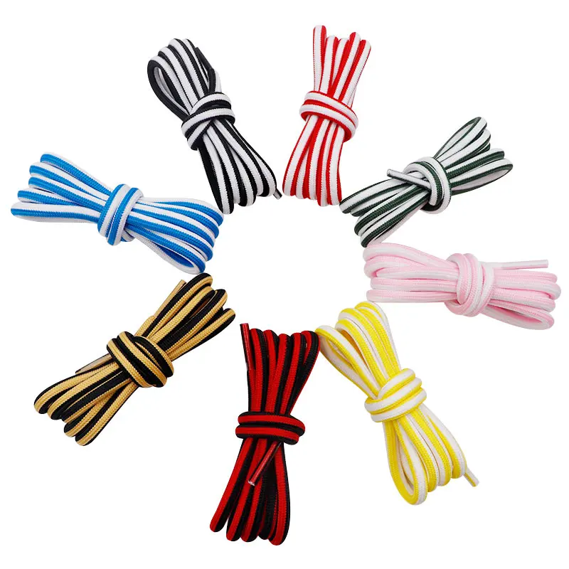 8 Colors Casual Hood Jump Drawstring Two-tone Round Shoelaces 5mm Diameter Laces Customization and Personalization Free Shipping