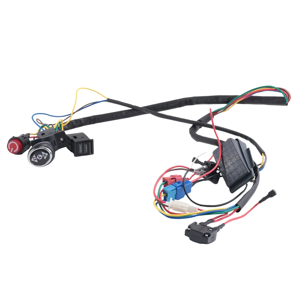 Children Electric Car DIY Modified Wires and Switch Kit Kids Electric Car 4WD Ride on Toys Accessories Single Line kids electric car kit