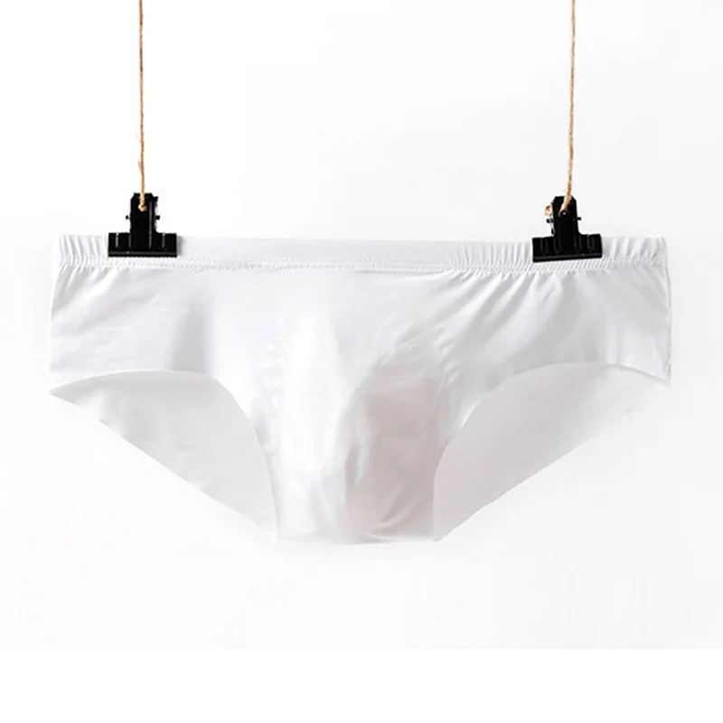 Swimming Trunks Men Bikini Underwear Men Swimsuit Shorts Men Swimwear Men Briefs Ice Silk Translucent Sexy Underwear Swimming Trunks Underwear Sexy Beach Summer Modal Men's Solid-Color Convex
