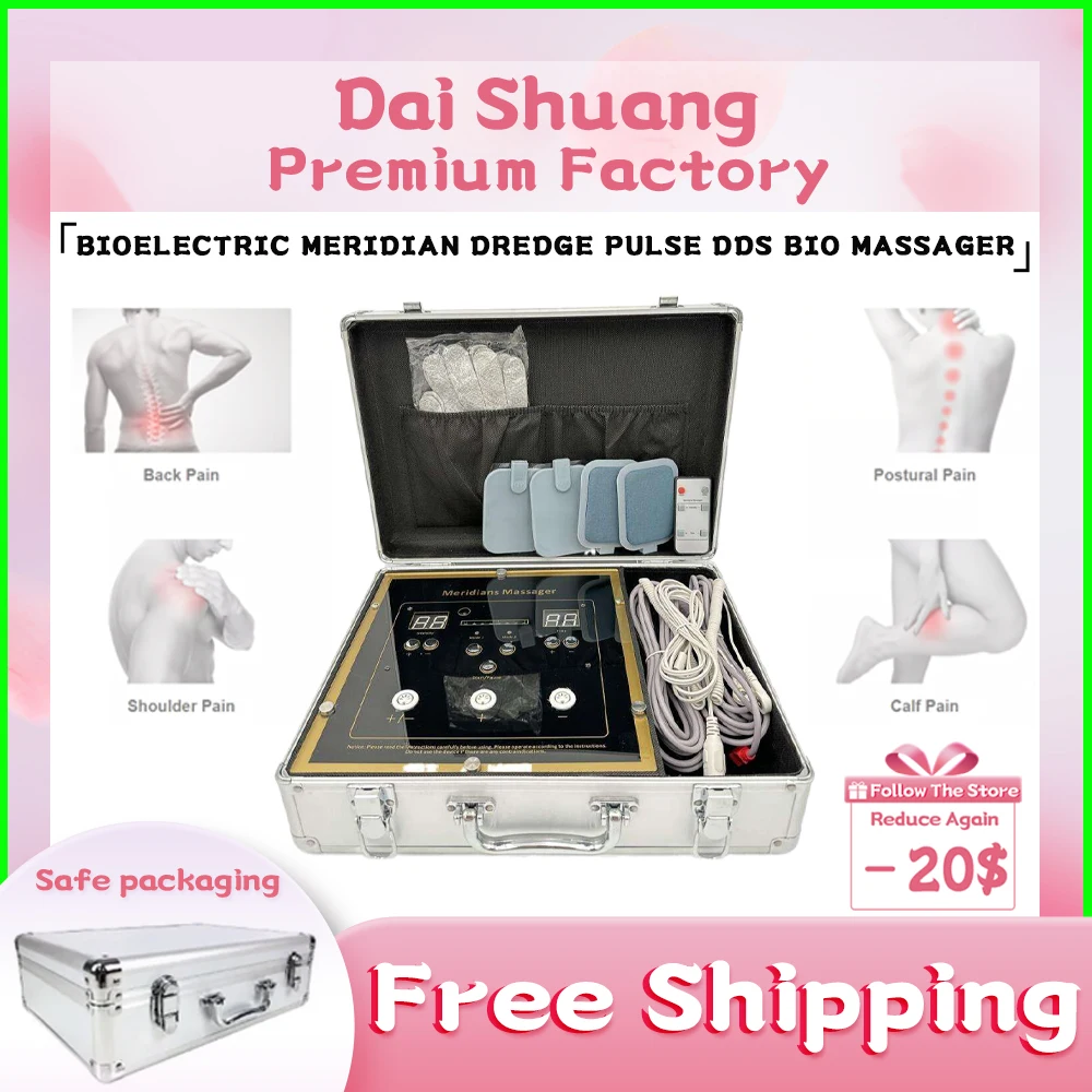 

2023 New Bioenergy Massage Machine Bioelectric Meridian Dredge Pulse Dds Bio Electric Body Massager Physiotherapy Instrument