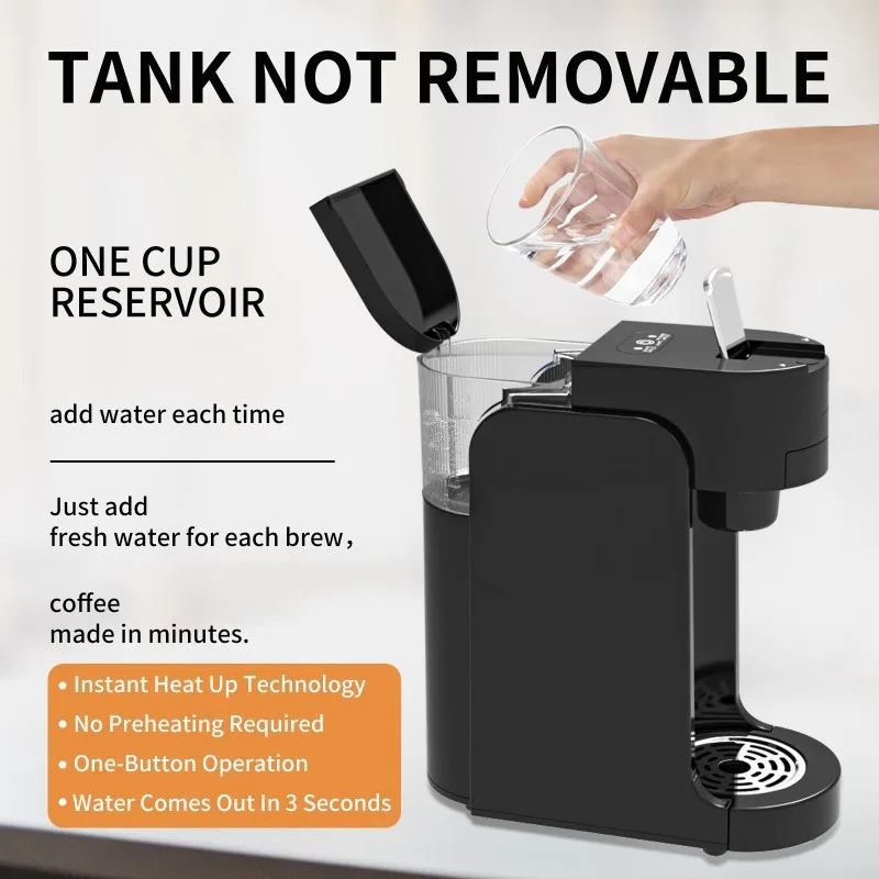 110V-240V Capsule Coffee Maker Machine Capsule/powder Dual Purpose Home Mini Automatic Espresso Machine Multi-functional캡슐 커피머신 3